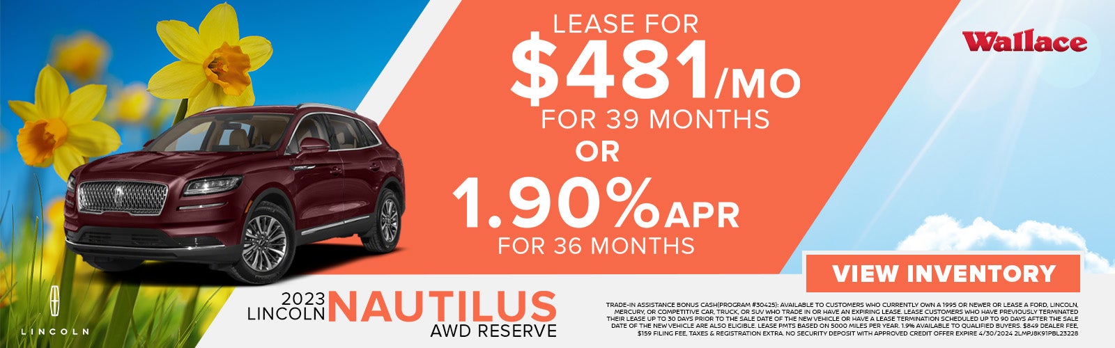 Lincoln Nautilus Special Offer